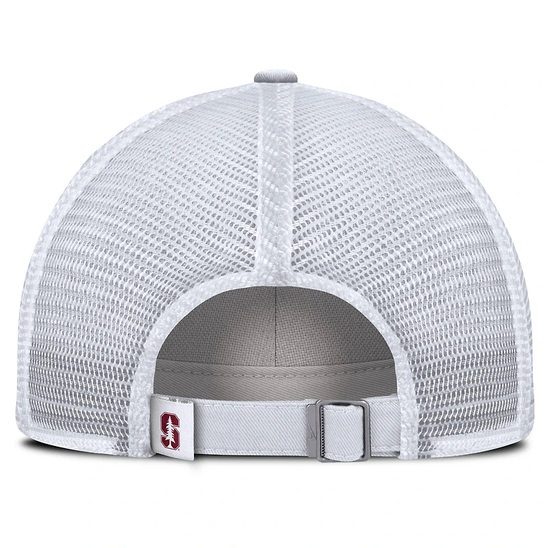 Casquette ajustable Nike Stanford Cardinal Club Campus Trucker blanche pour homme