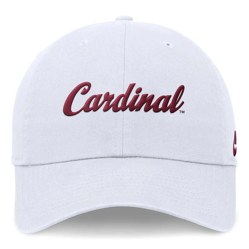 Men's Nike White Stanford Cardinal Legacy Club Performance Adjustable Hat
