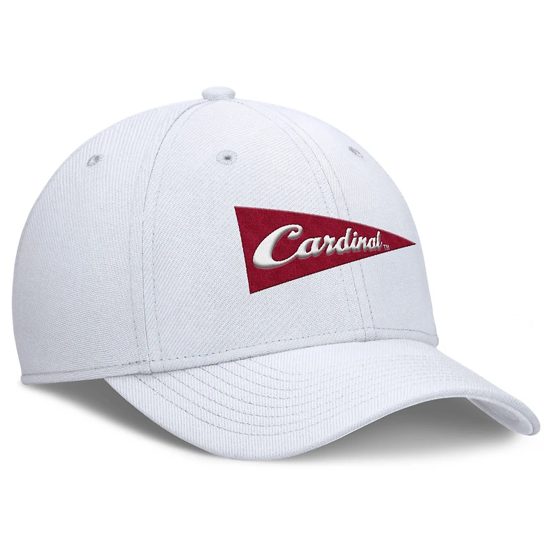 Men's Nike White Stanford Cardinal Rise Academic Dri-FIT Flex Hat
