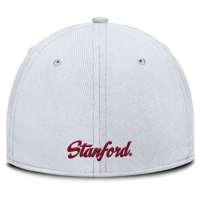 Men's Nike White Stanford Cardinal Rise Academic Dri-FIT Flex Hat