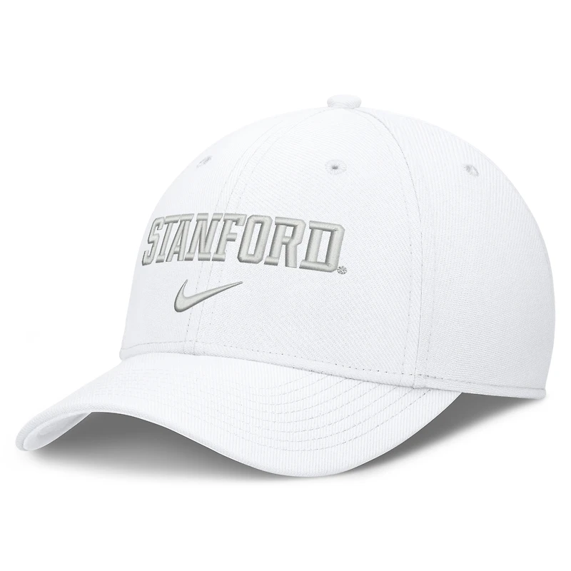 Men's Nike White Stanford Cardinal Rise On-Field SwooshFlex Dri-FIT Flex Hat