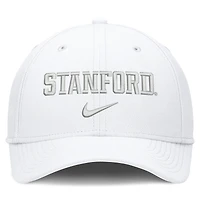 Casquette Nike Stanford Cardinal Rise blanche pour homme, modèle On-Field SwooshFlex Dri-FIT Flex
