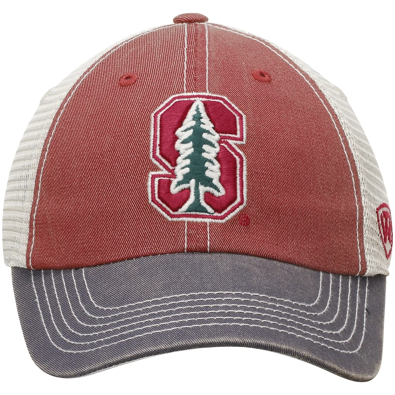 Men's Top of the World Cardinal/Gray Stanford Cardinal Offroad Trucker Adjustable Hat