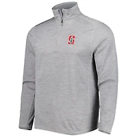 Men's Vineyard Vines Gray Stanford Cardinal Sankaty Quarter-Zip Sweatshirt