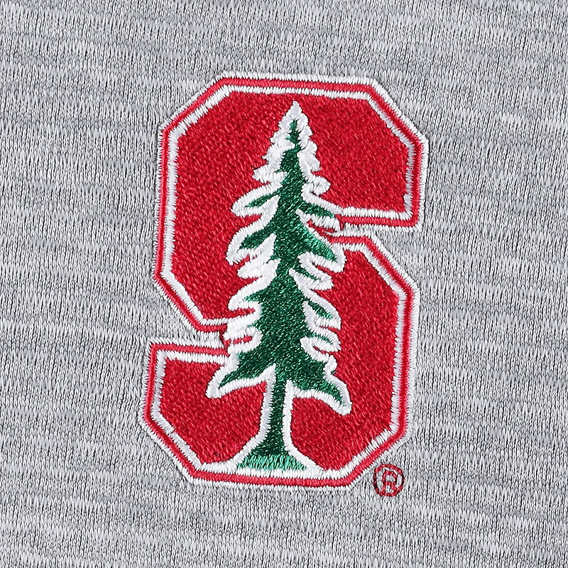 Men's Vineyard Vines Gray Stanford Cardinal Sankaty Quarter-Zip Sweatshirt