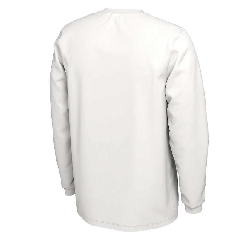 Nike  White Stanford Cardinal 2023 On Court Bench Long Sleeve T-Shirt