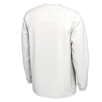 Nike  White Stanford Cardinal 2023 On Court Bench Long Sleeve T-Shirt
