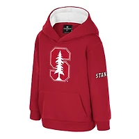 Sweat à capuche en polaire gros logo pour tout-petits, motif Cardinal du Colisée de Stanford