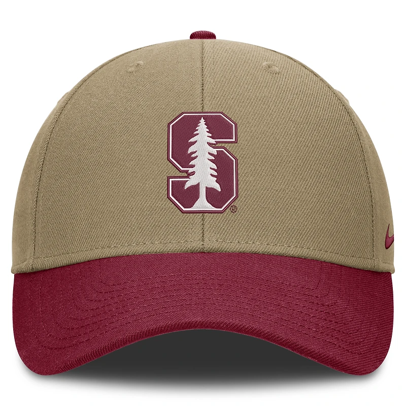 Unisex Nike Beige/Cardinal Stanford Cardinal Primetime Rise Dri-FIT Adjustable Hat