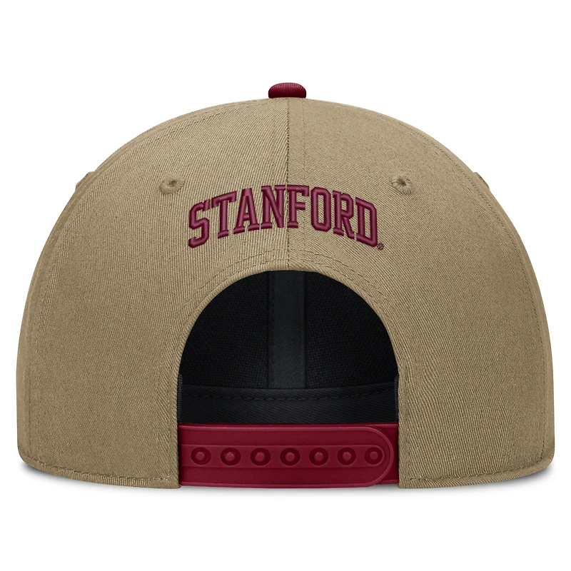Unisex Nike Beige/Cardinal Stanford Cardinal Primetime Rise Dri-FIT Adjustable Hat