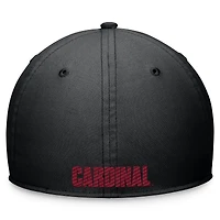 Unisex Nike Black Stanford Cardinal 2024 Sideline Rise Swoosh Flex Hat