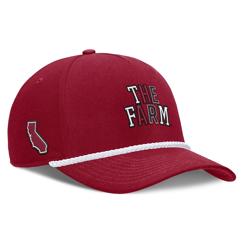 Unisex Nike Cardinal Stanford Cardinal 2026 Basketball Refresh 5-Panel Rope Rise Hat