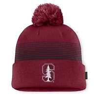 Bonnet unisexe Nike Cardinal Stanford Cardinal 2026 On-Field à revers et pompon