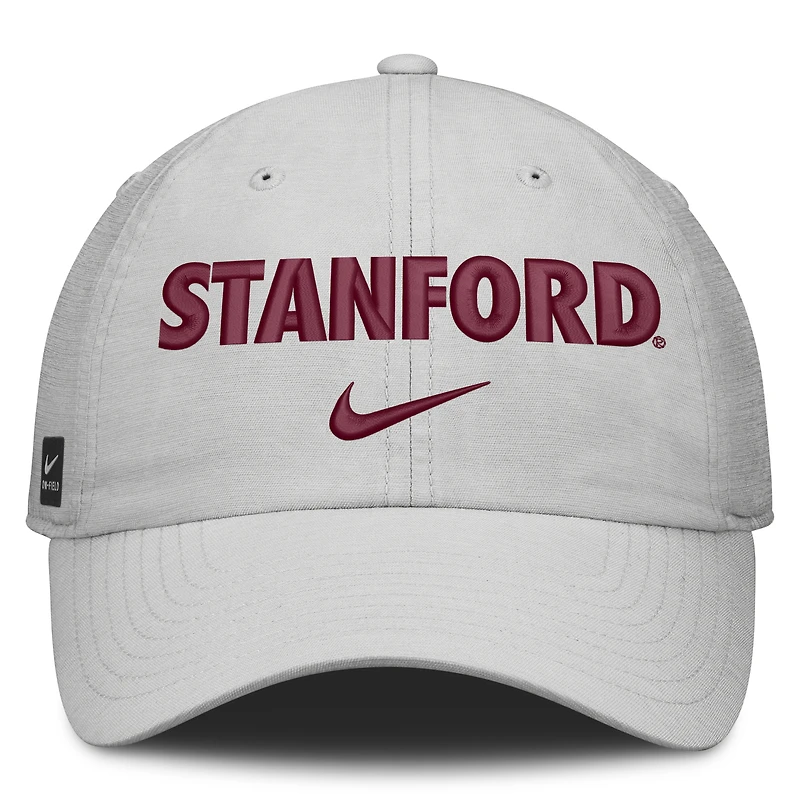 Casquette unisexe Nike grise Stanford Cardinal 2026 On-Field Gameday Club, ajustable
