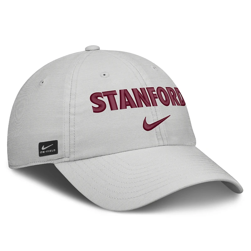 Unisex Nike Gray Stanford Cardinal 2026 On-Field Gameday Club Adjustable Hat