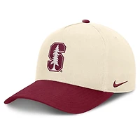 Casquette unisexe Nike Natural/Cardinal Stanford Cardinal Campus Prep Rise ajustable