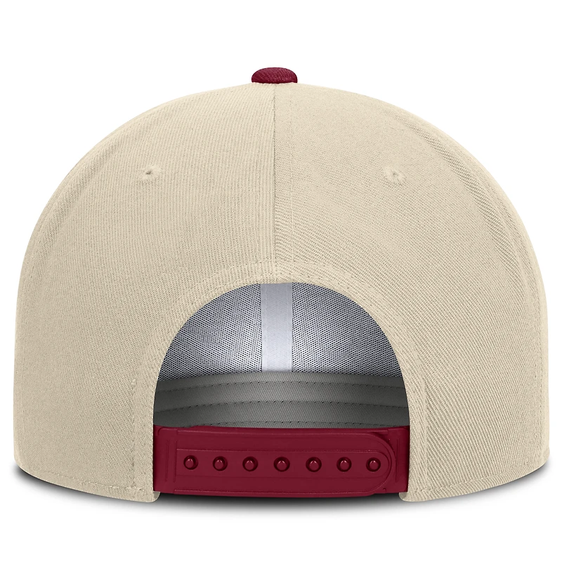 Casquette unisexe Nike Natural/Cardinal Stanford Cardinal Campus Prep