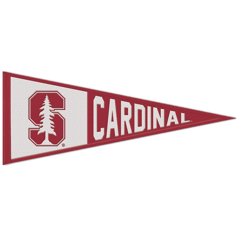 WinCraft Stanford Cardinal 13" x 32" Fanion en laine avec logo primaire