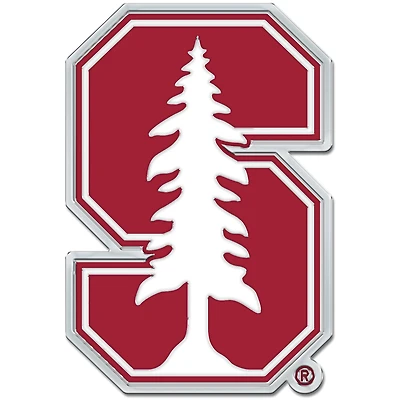 WinCraft Stanford Cardinal Colored Chrome Auto Emblem