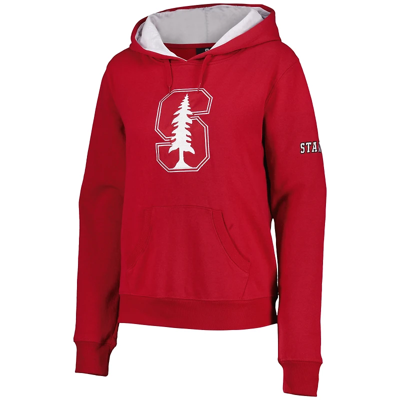 Sweat à capuche Cardinal Stanford Team Big Logo pour femme