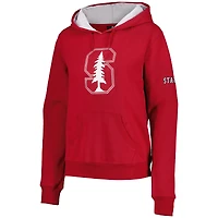 Sweat à capuche Cardinal Stanford Team Big Logo pour femme