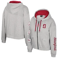 Veste à capuche zippée Stanford Cardinal Alfie pour femme, gris Colosseum
