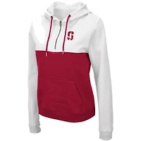 Sweat à capuche léger Colosseum White/Cardinal Stanford Cardinal Aidan pour femme