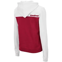 Sweat à capuche léger Colosseum White/Cardinal Stanford Cardinal Aidan pour femme