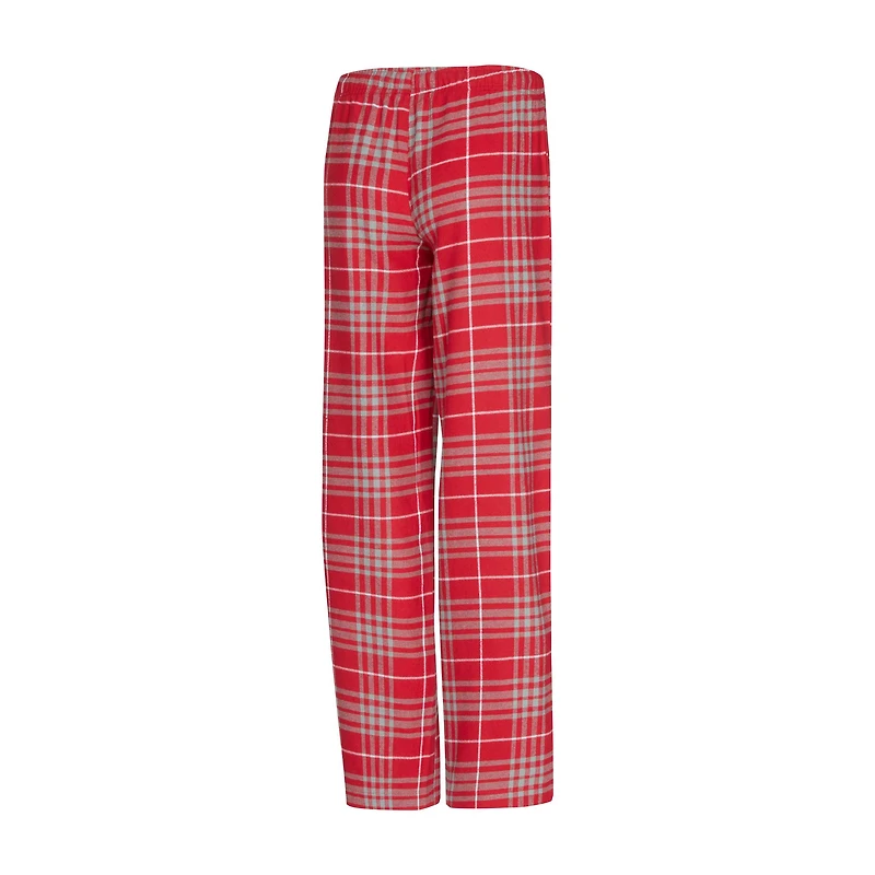 Women's Concepts Sport  Cardinal Stanford Vector Top & Flannel Pants Sleep Set