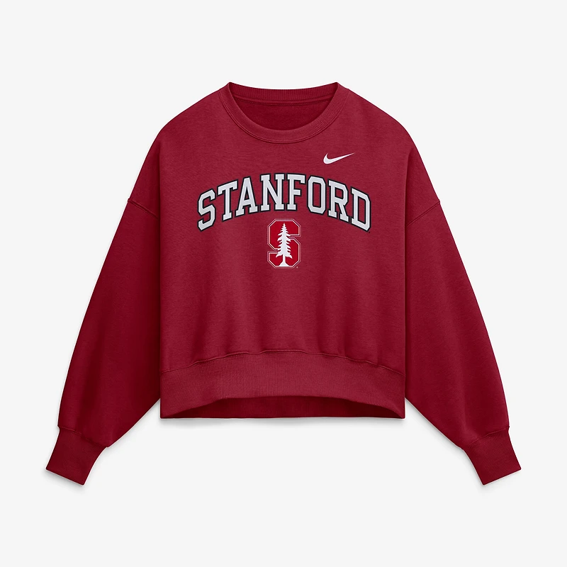 Sweat-shirt à capuche surdimensionné Nike Cardinal Stanford Phoenix Arch pour femme