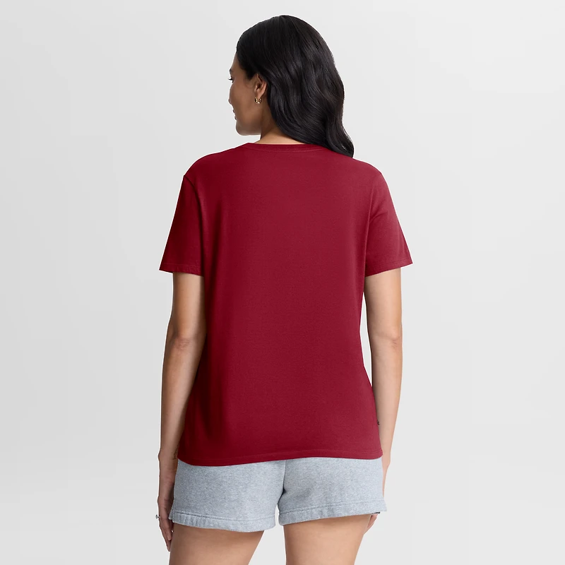 Women's Nike Cardinal Stanford Script Mantra Logo T-Shirt
