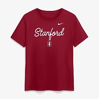 Women's Nike Cardinal Stanford Script Mantra Logo T-Shirt