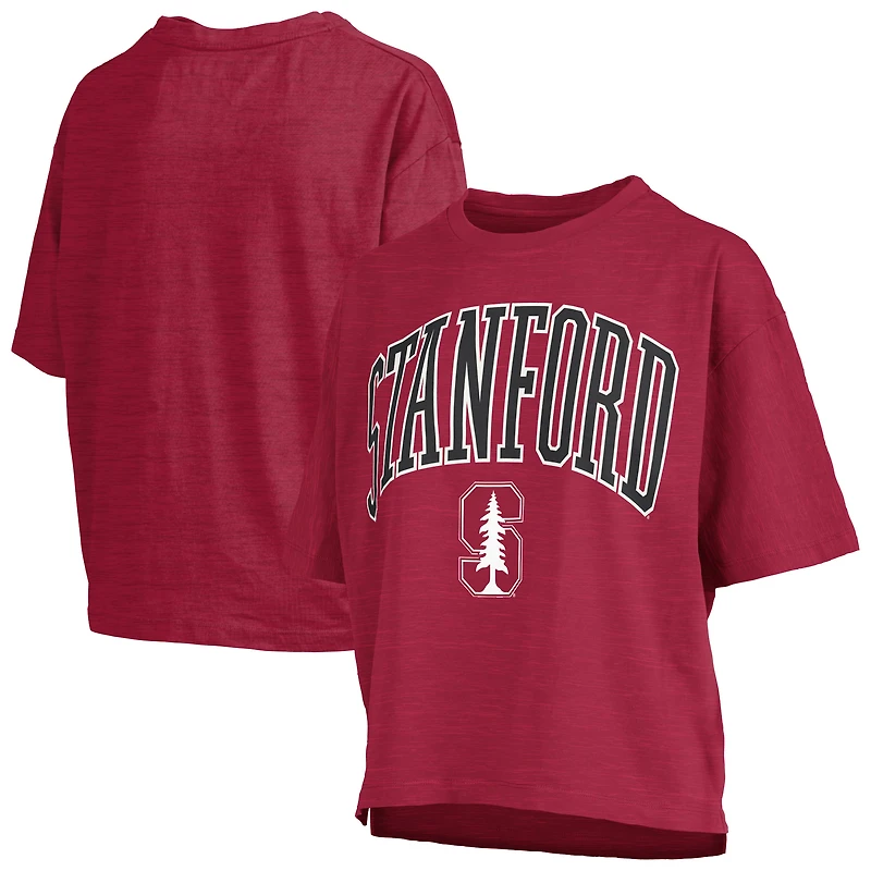 Women's Pressbox  Crimson Stanford Cardinal Nelson T-Shirt