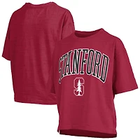 Women's Pressbox  Crimson Stanford Cardinal Nelson T-Shirt