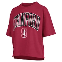 Women's Pressbox  Crimson Stanford Cardinal Nelson T-Shirt