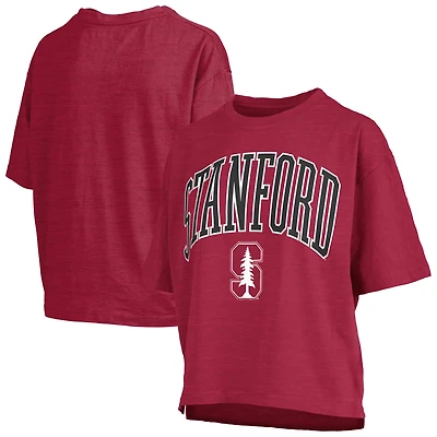 T-shirt pour femmes Pressbox Crimson Stanford Cardinal Nelson