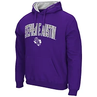 Chandail à capuchon pour hommes Colosseum Purple Stephen F Austin Lumberjacks Arch and Logo