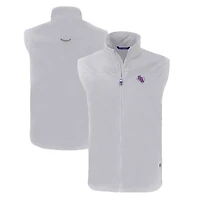 Men's Cutter & Buck  Gray Stephen F Austin Lumberjacks Charter Eco Recycled Full-Zip Vest