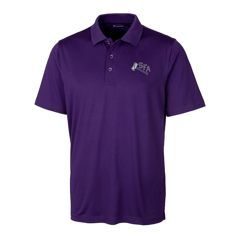 Men's Cutter & Buck Purple Stephen F Austin Lumberjacks Forge Stretch Polo