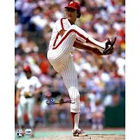 Photo autographiée de Steve Carlton (Philadelphia Phillies) - 40 x 50 cm (jambe levée)