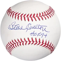 Baseball autographié par Steve Carlton des Philadelphia Phillies avec l'inscription « HOF 94 »