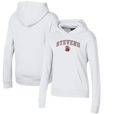 Women's Under Armour White Stevens Institute of Technology Ducks All Day Pullover Hoodie