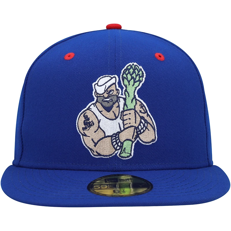 Men's New Era Blue Stockton Ports Marvel x Minor League 59FIFTY Fitted Hat