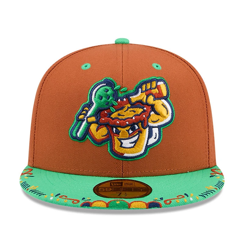 Casquette ajustée New Era 59FIFTY marron/vert Stockton Ports 2026 Copa De La Diversion pour homme