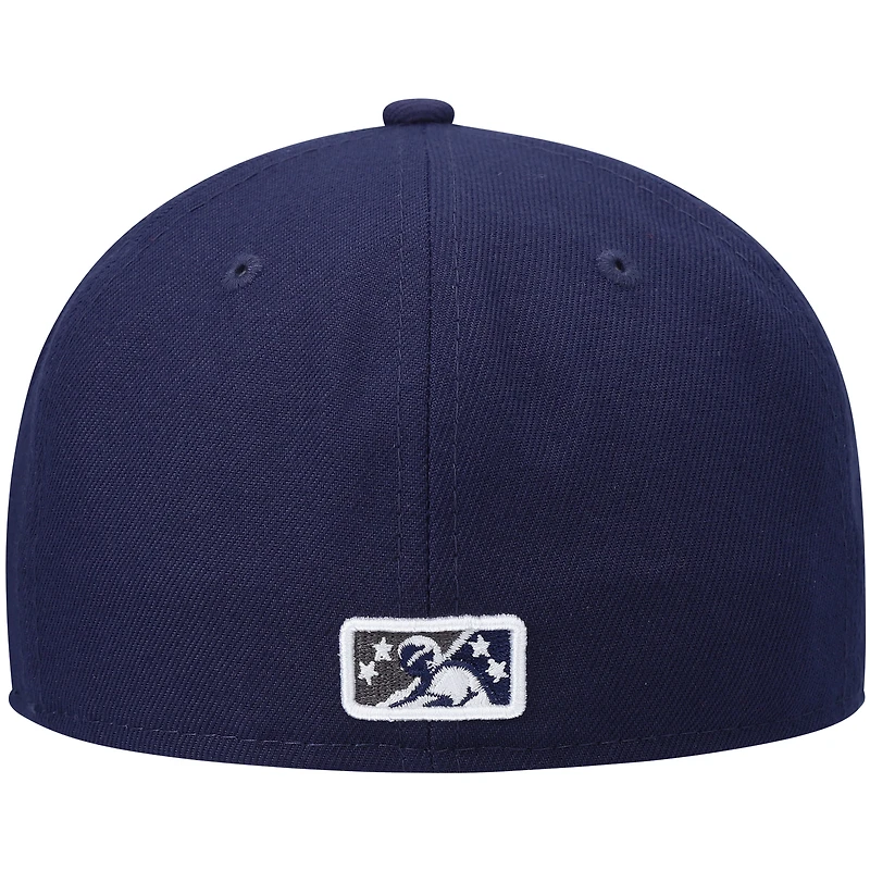 Men's New Era Navy Stockton Ports Authentic Collection Team Alternate 59FIFTY Fitted Hat