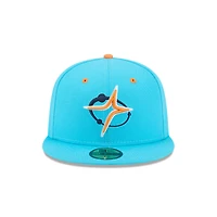 Casquette ajustée 59FIFTY pour homme New Era Blue Sugar Land Space Cowboys Theme Nights