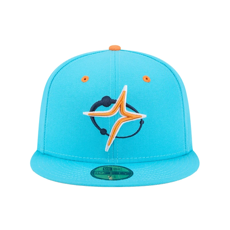 Men's New Era  Blue Sugar Land Space Cowboys Theme Nights 59FIFTY Fitted Hat