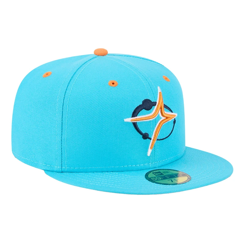 Men's New Era  Blue Sugar Land Space Cowboys Theme Nights 59FIFTY Fitted Hat