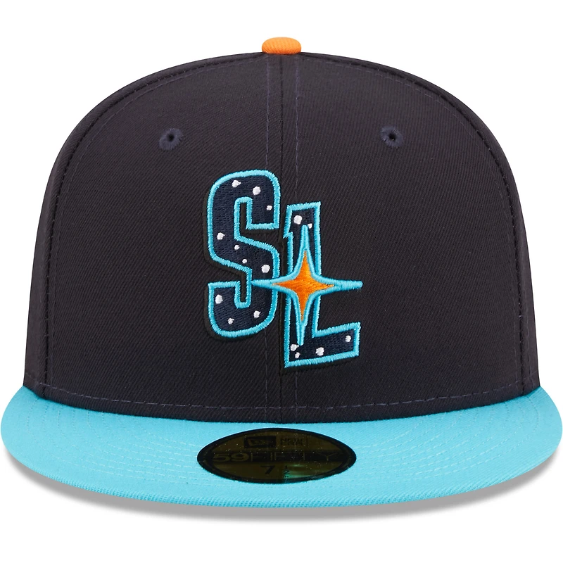 Casquette ajustée 59FIFTY pour homme de la collection authentique Sugar Land Space Cowboys New Era noire