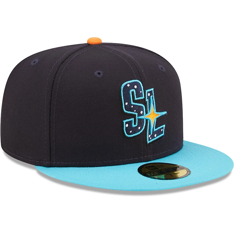 Casquette ajustée 59FIFTY pour homme de la collection authentique Sugar Land Space Cowboys New Era noire